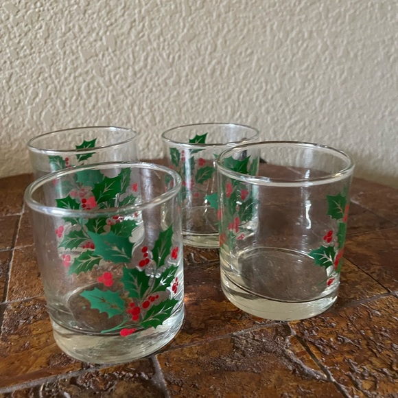 Vintage handmade Christmas glass cups - Picture 7 of 12